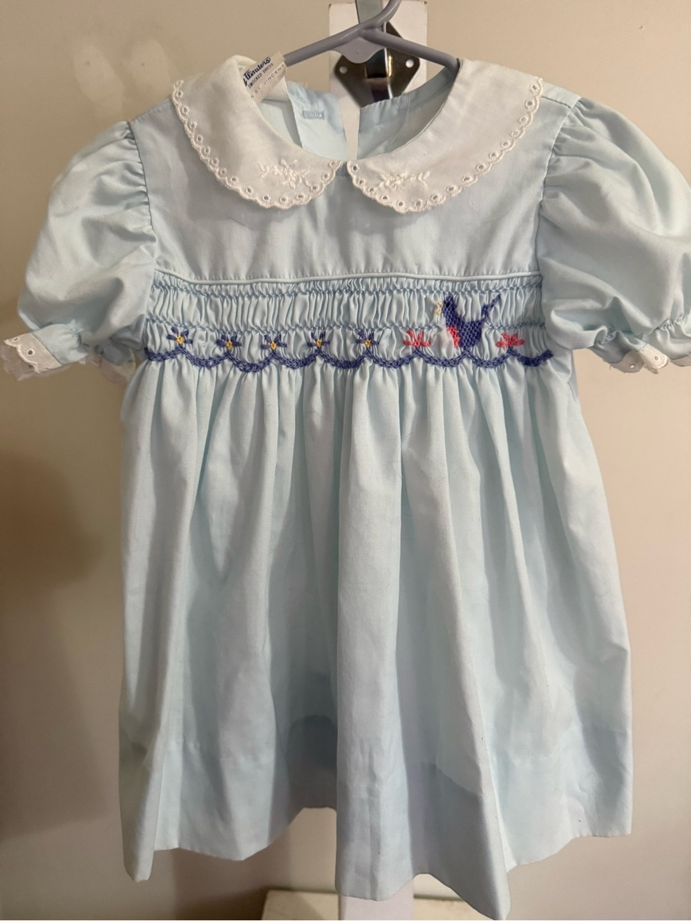 Vintage Polly Flinders Hand Smocked Dress